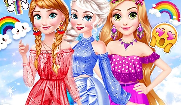 Принцессы. Радужные одевалки