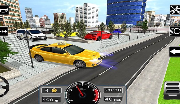 Simulator Mobil Taksi Kota Modern
