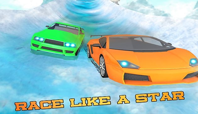 Water Slide Car Racing Sim