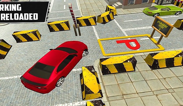Simulador de estacionamiento de coches del centro comercial de la ciudad