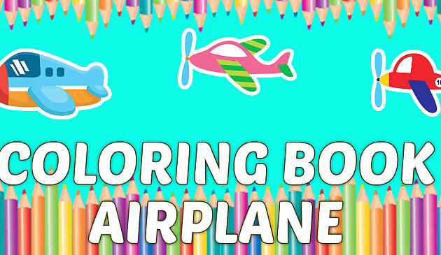 Boyama Kitabı Uçak Çocuk Eğitimi