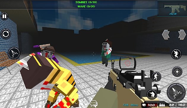 Supervivencia tiro juego de guerra pixel pistola apocalipsis 3