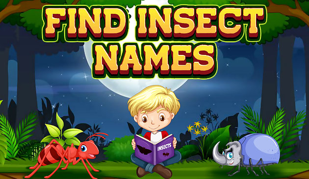 Encontre nomes de insetos