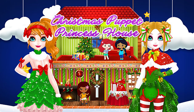 Maison de princesse de marionnette de Noël