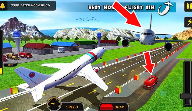 Flughafen Flugzeug Parkplatz Spiel 3D