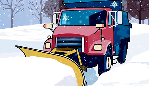 Nakatagong Snowflakes sa Plow Trucks