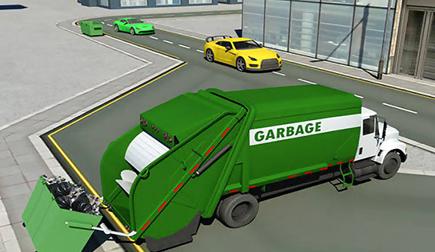 Simulateur de ville de camion à ordures
