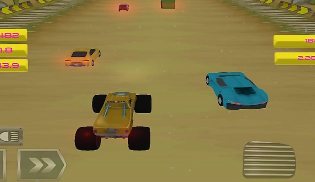 Ultimate Monster Truck Race con traffico 3D
