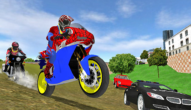 Трюки мотоцикла: симулятор супер героя