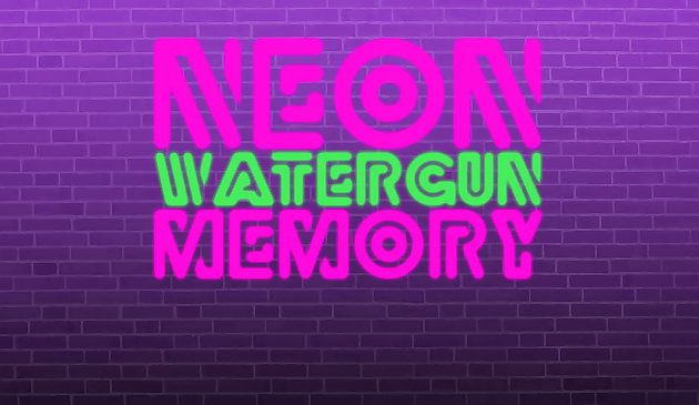 Memória de pistola de água de neon