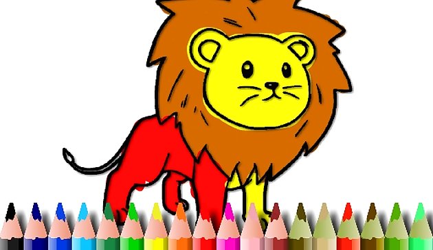 Libro para colorear BTS Lion