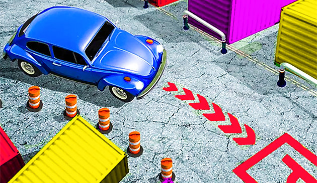 Estacionamento de carro clássico 3D