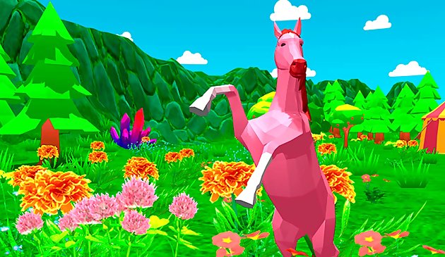Simulador de animales de la familia de caballos 3D