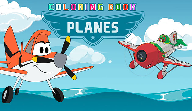 Livre de coloriage d’avions