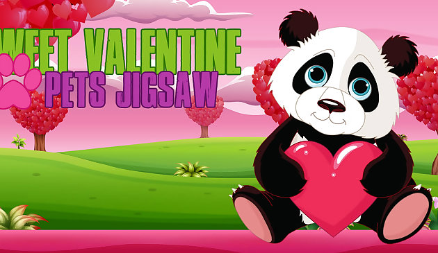 Doce Valentine Pets Jigsaw