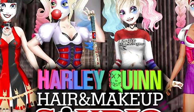 Harley Quinn Haar und Make-up Studio