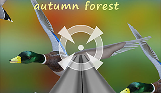 Floresta de outono duck hunter