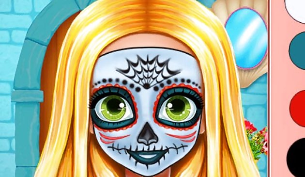 Hermanas Halloween Face Paint