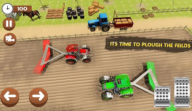 Simulateur d’agriculture de tracteurs village réel 2020