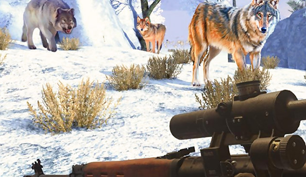 Chasseur de loup de sniper