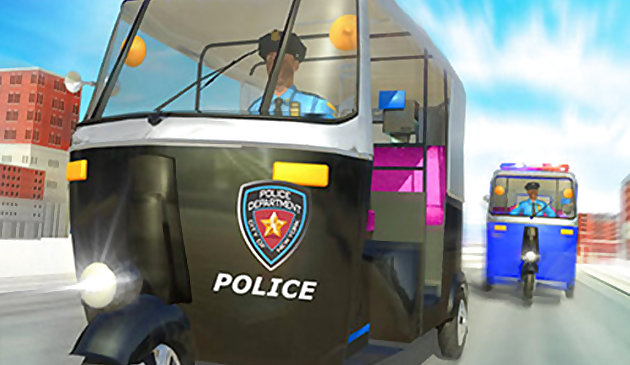 Police Auto Rickshaw Game 2020
