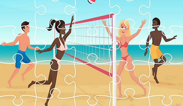 Puzzle de boule de volleyball de plage