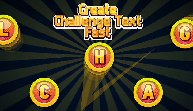 Criar texto de desafio rápido