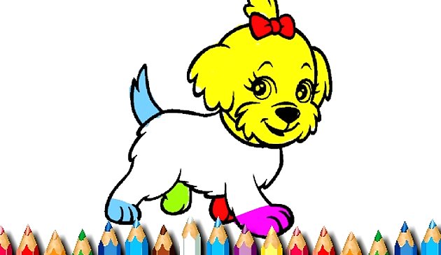Livro de colorir cachorro BTS