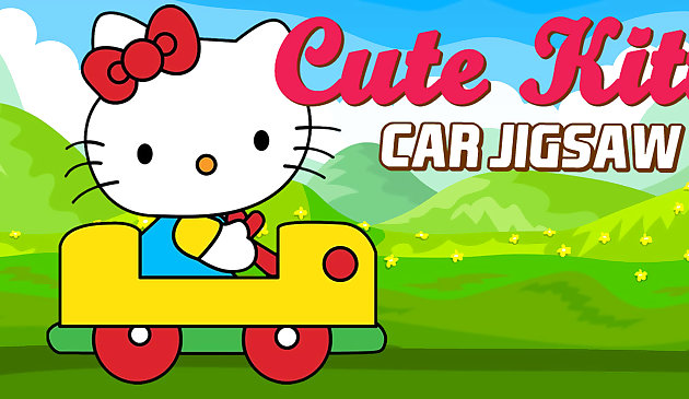 Carino Kitty Car Jigsaw