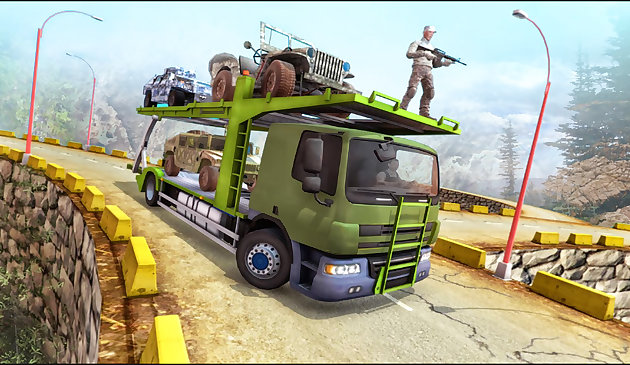 Simulador de transporte de vehículos del Ejército