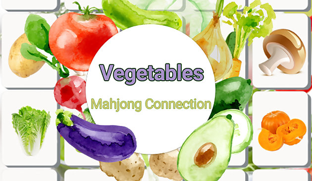 Conexión de Mahjong de verduras