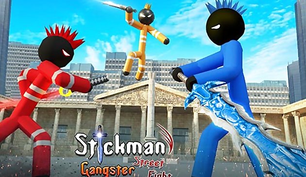 ตํารวจ Stickman VS นักเลงถนนต่อสู้