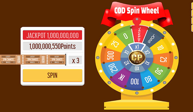 Spin Wheel Dapatkan Poin Cod