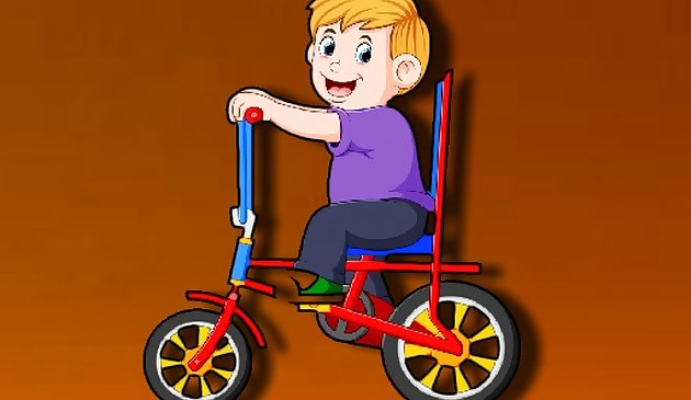 Puzzle della bici dei cartoni animati