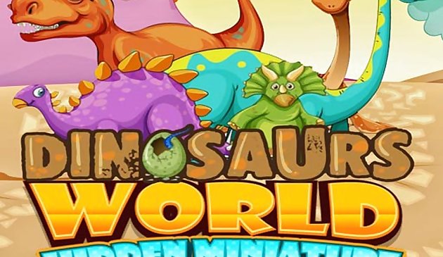Dinosaurios mundo miniatura oculta