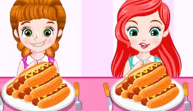 Concurso de comida princesa Hotdog