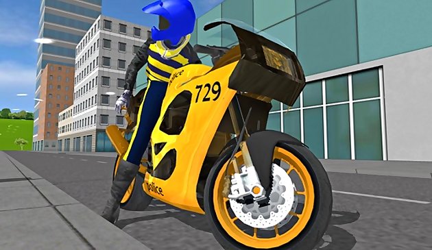 警察バイクレースシミュレータ3D