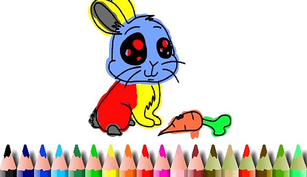 Libro para colorear bts conejo