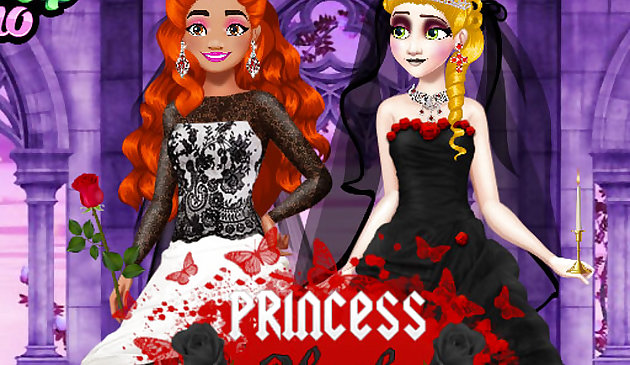 Принцесса: черное подвенечное платье