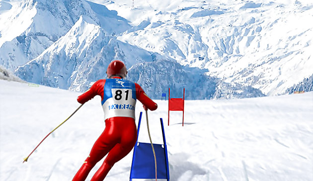 Simulador de esquí slalom