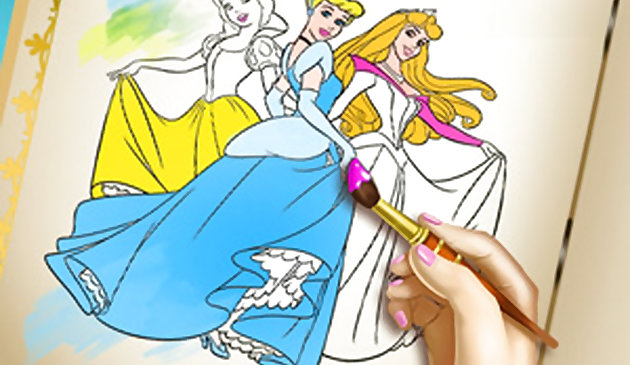 Libro da colorare principesse
