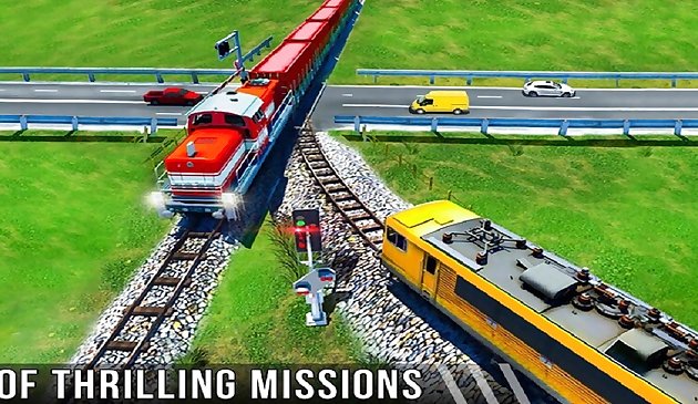 Uphill Station Bullet Passenger Train Drive Trò chơi