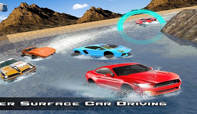 Unglaubliche Wasser-Surfen : Auto-Rennspiel 3D