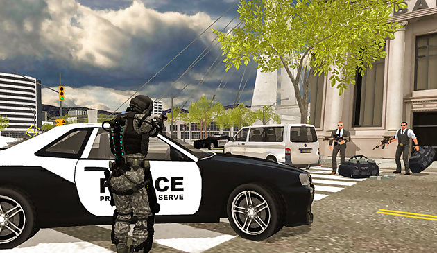 Simulator pengemudi polisi polisi