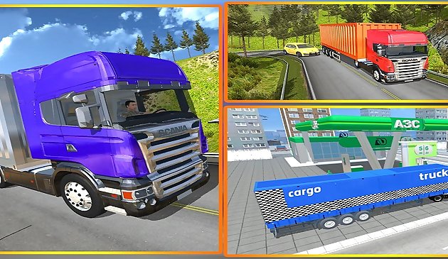 Simulador de reboque de caminhão de carga off road final