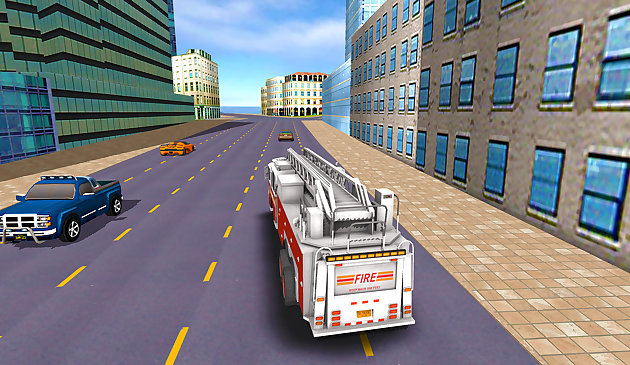 शहर आग ट्रक बचाव