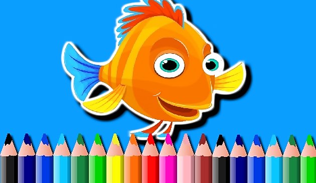 BTS Livre de coloriage de poisson