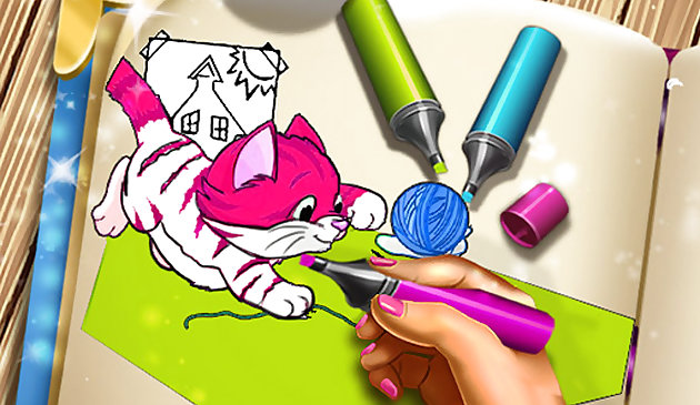 Libro para colorear mascotas
