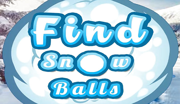 Encontre bolas de neve