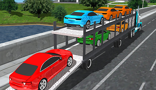 Simulatore di camion per il trasporto auto